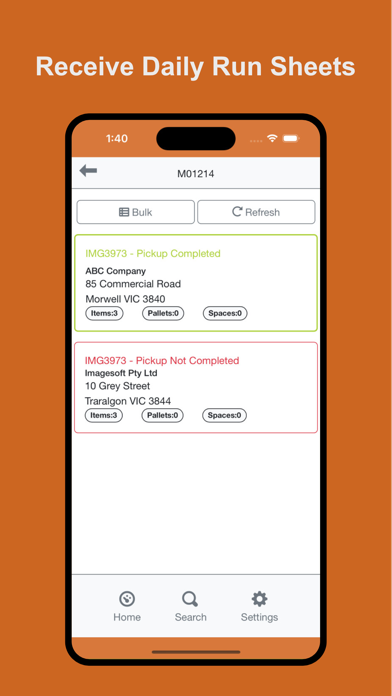 Consignmate Driver App Screenshot