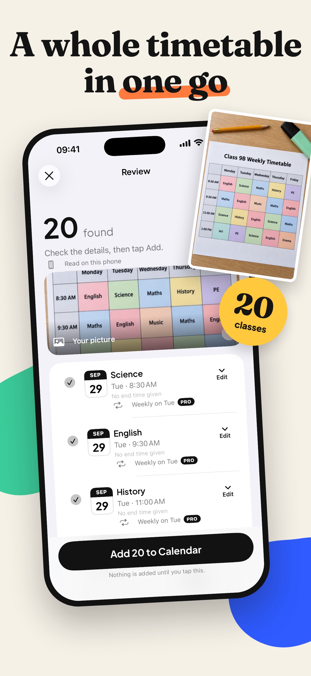Screenshot 3 of CalendarCam: Photo to Calendar