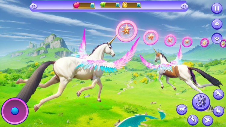 Wild Unicorn Horse Family Sim