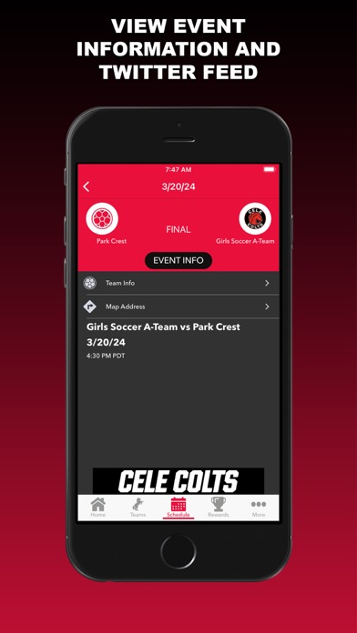 Cele Middle School Athletics Screenshot