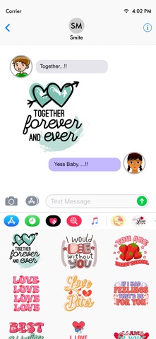 Love in Air Stickers screenshot