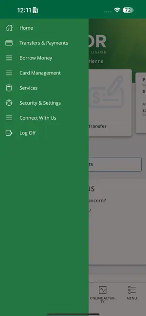 Arbor Financial Mobile Banking screenshot 2