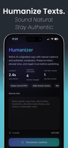 AI Detector - Humanizer Screenshot 2 of 4