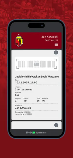 Bilety Jagiellonia iPhone screenshot 3