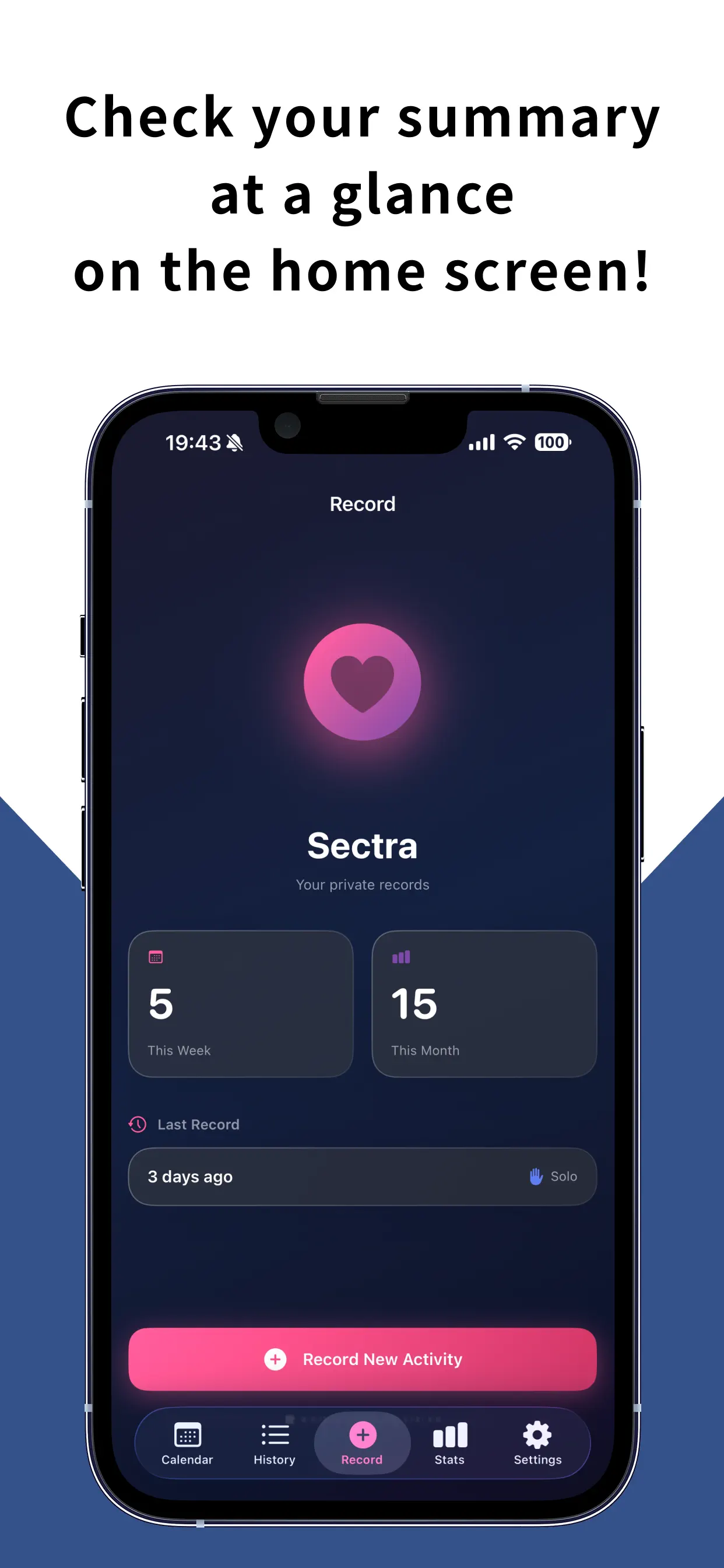 #2. Sectra: Sex Life Tracker (iOS) โดย: Akira Ohnishi