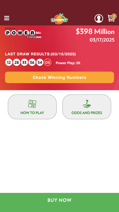 Georgia Lottery Official App Screenshot