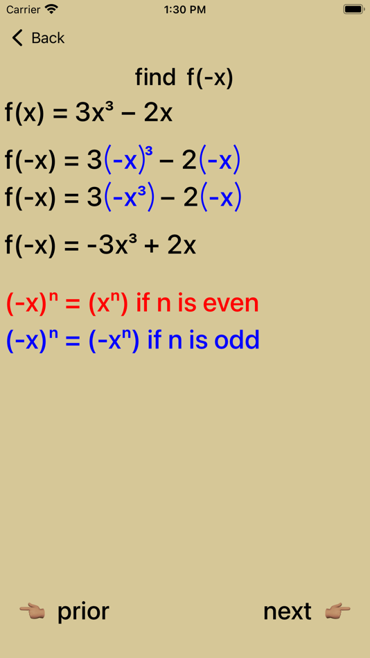 #7. Even and Odd Polynomials (iOS) بواسطة: Walter Kissach