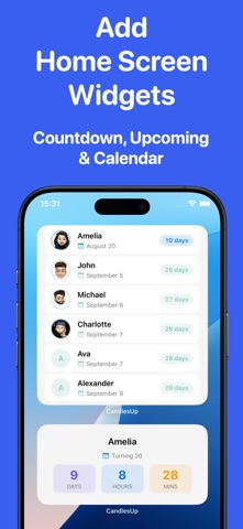 Birthday Countdown: CandlesUp Screenshot 7 of 10