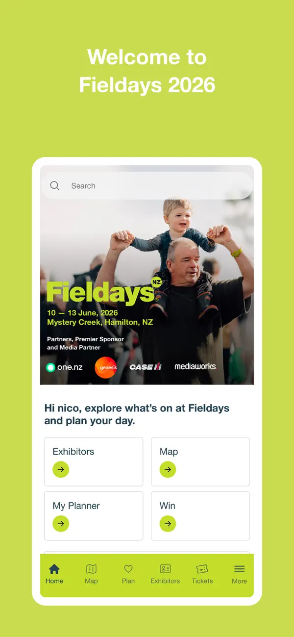 Screenshot #1 pour Fieldays - Official App