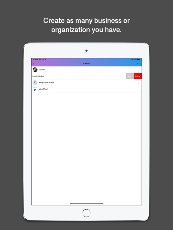 BillNama: Invoice, GST billing iPad screenshot 8 - Business app