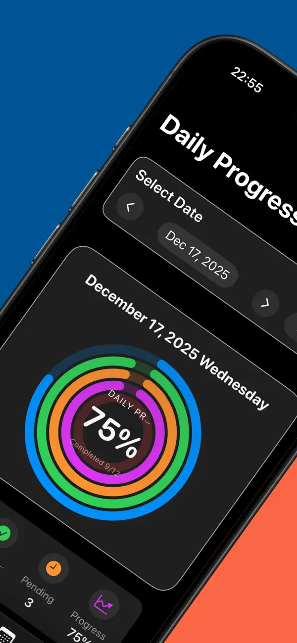 #2. TaskDone% (iOS) Ved: 健 王