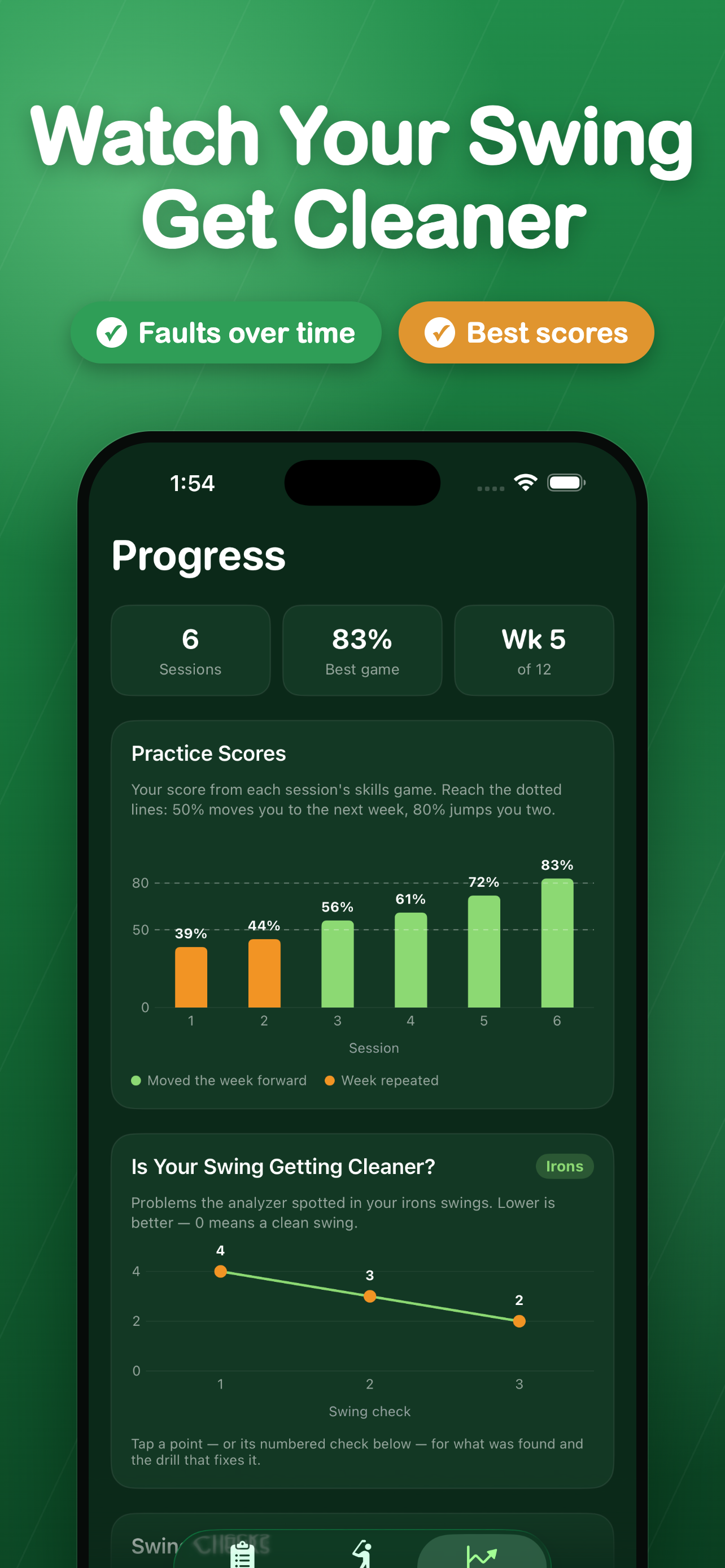 One Fix Golf: Swing Analyzer screenshot 4