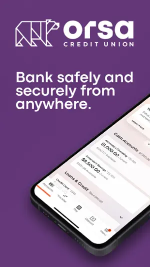 orsa credit union banking screenshot 1