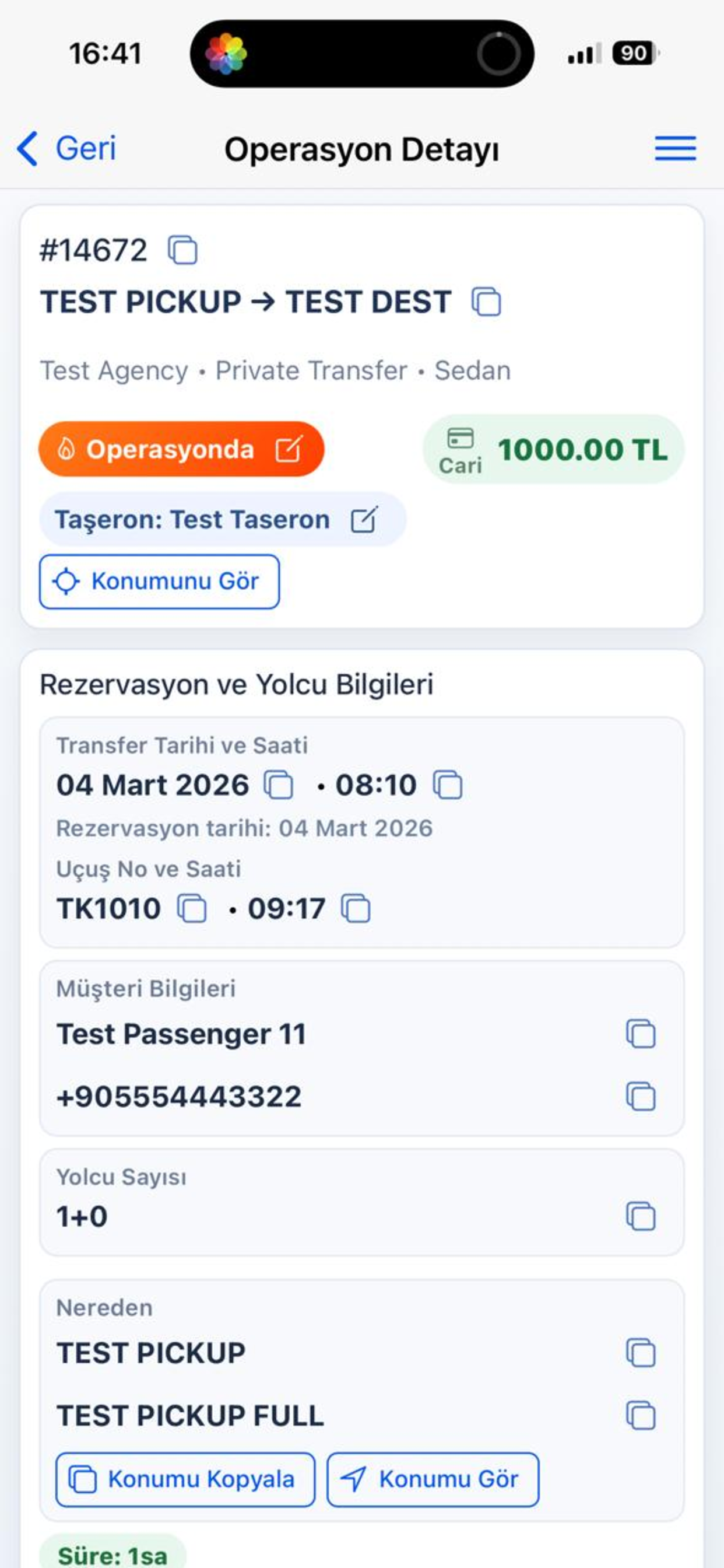 TransferTakip Operasyon screenshot 8