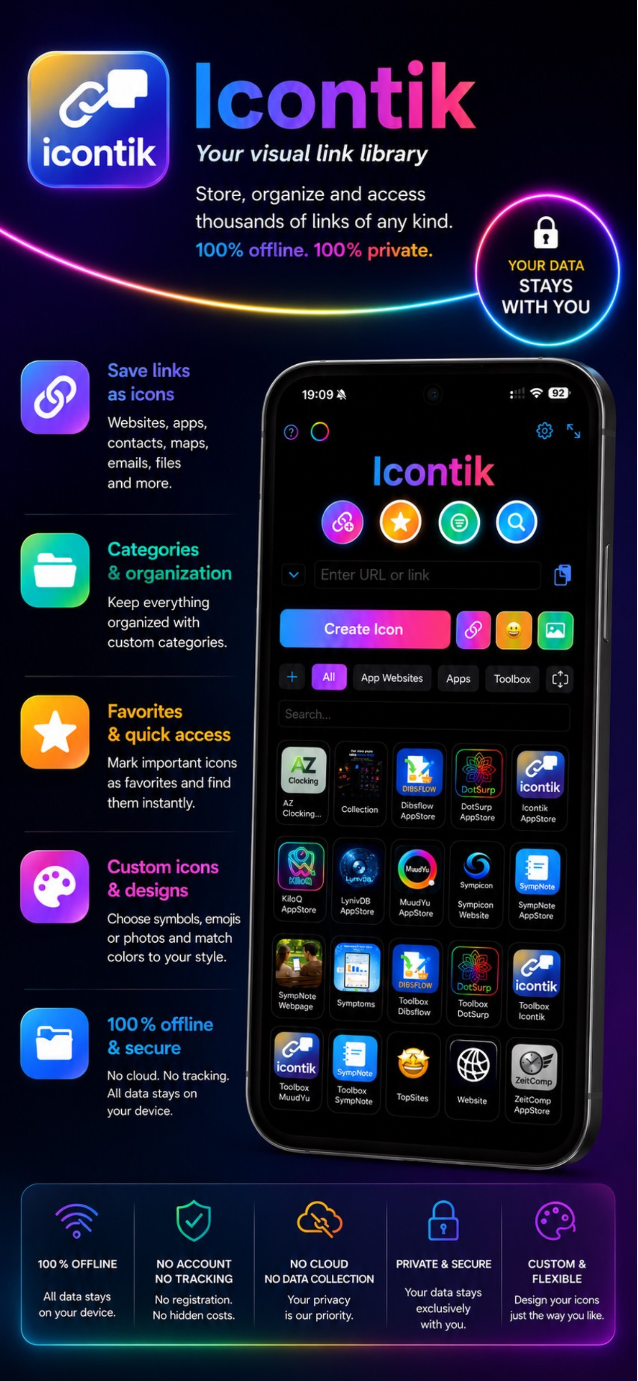 Icontik - Link Organizer