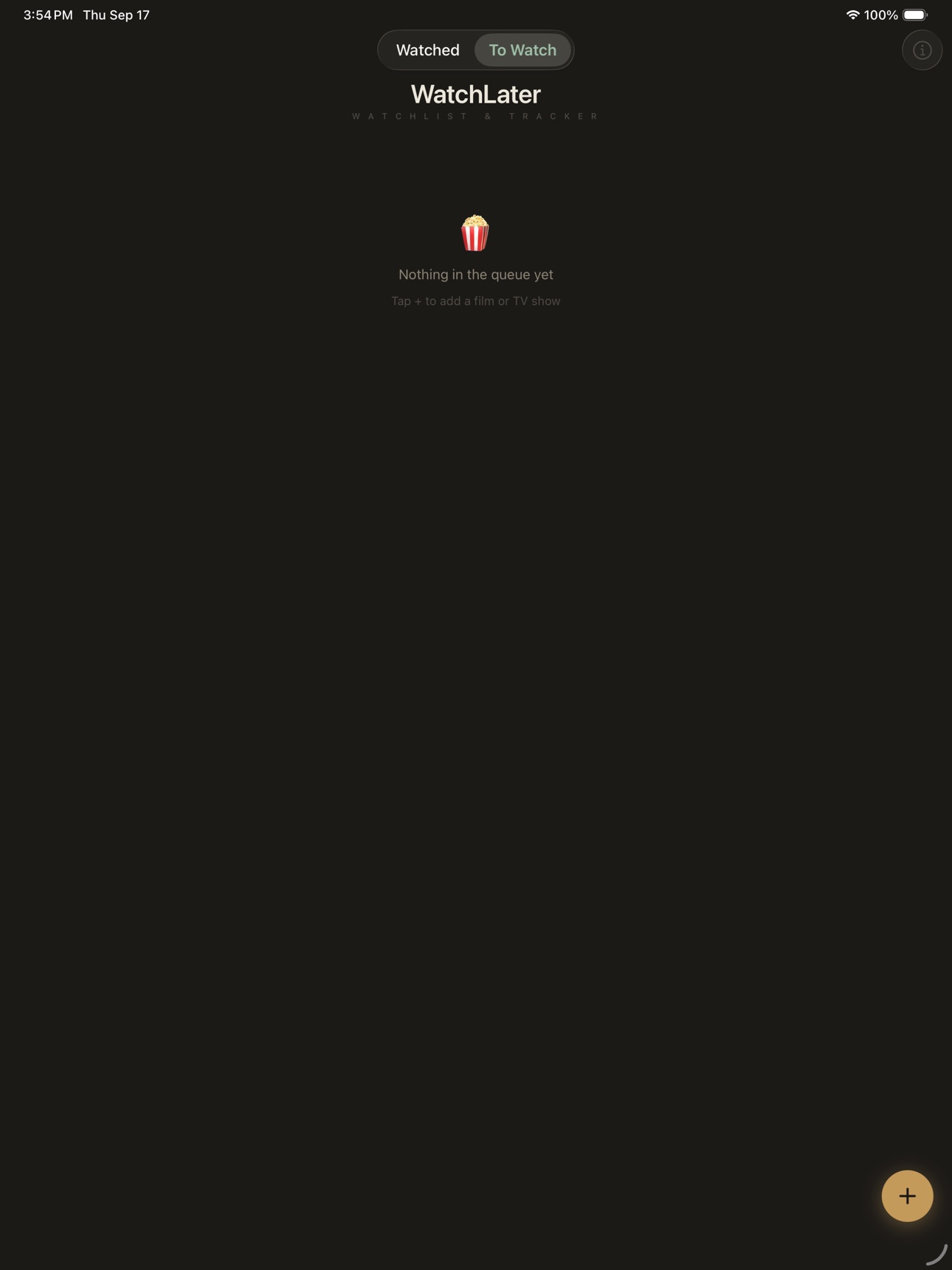 Screenshot 2 of Watch Later Film Log