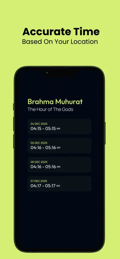 Brahma Muhurta Time screenshot 2