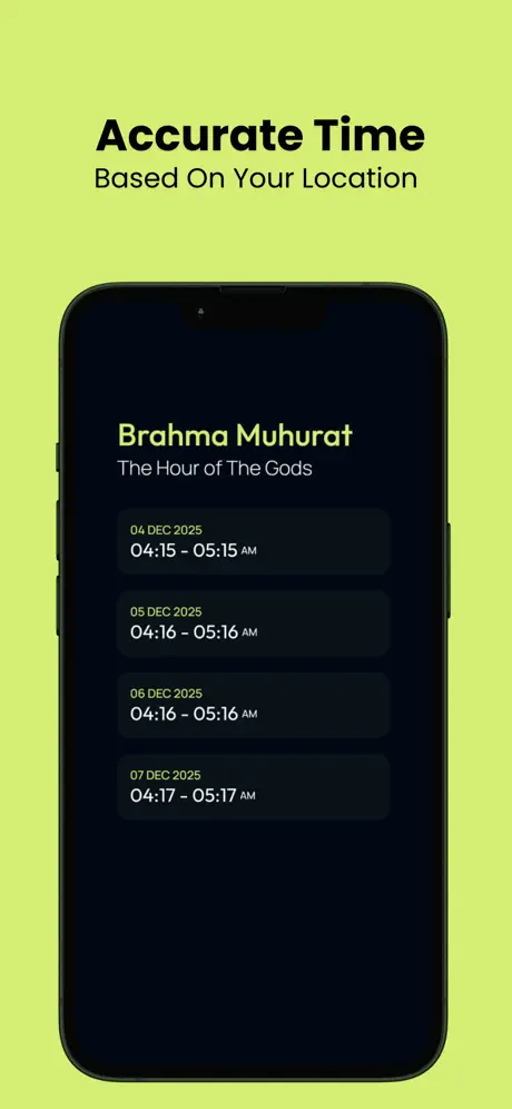 Brahma Muhurta Time screenshot 2
