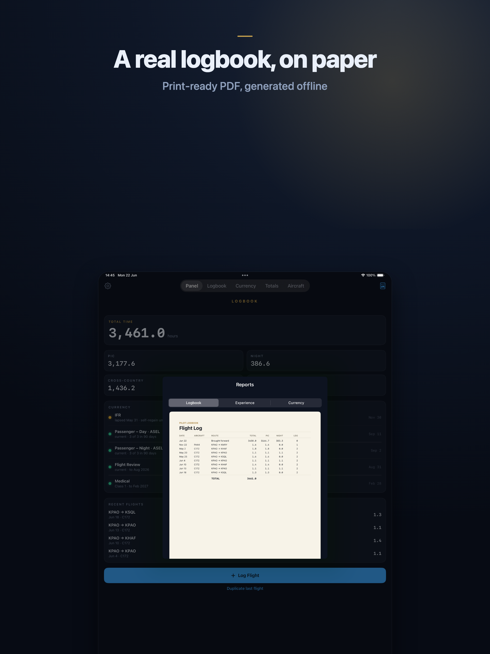 Logbook: Pilot Flight Log screenshot 10