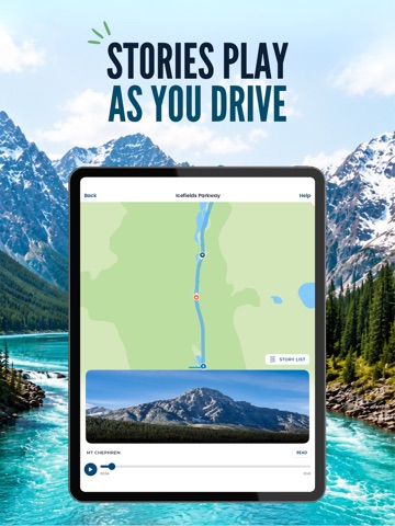 Icefields Parkway Audio Guide iPad screenshot