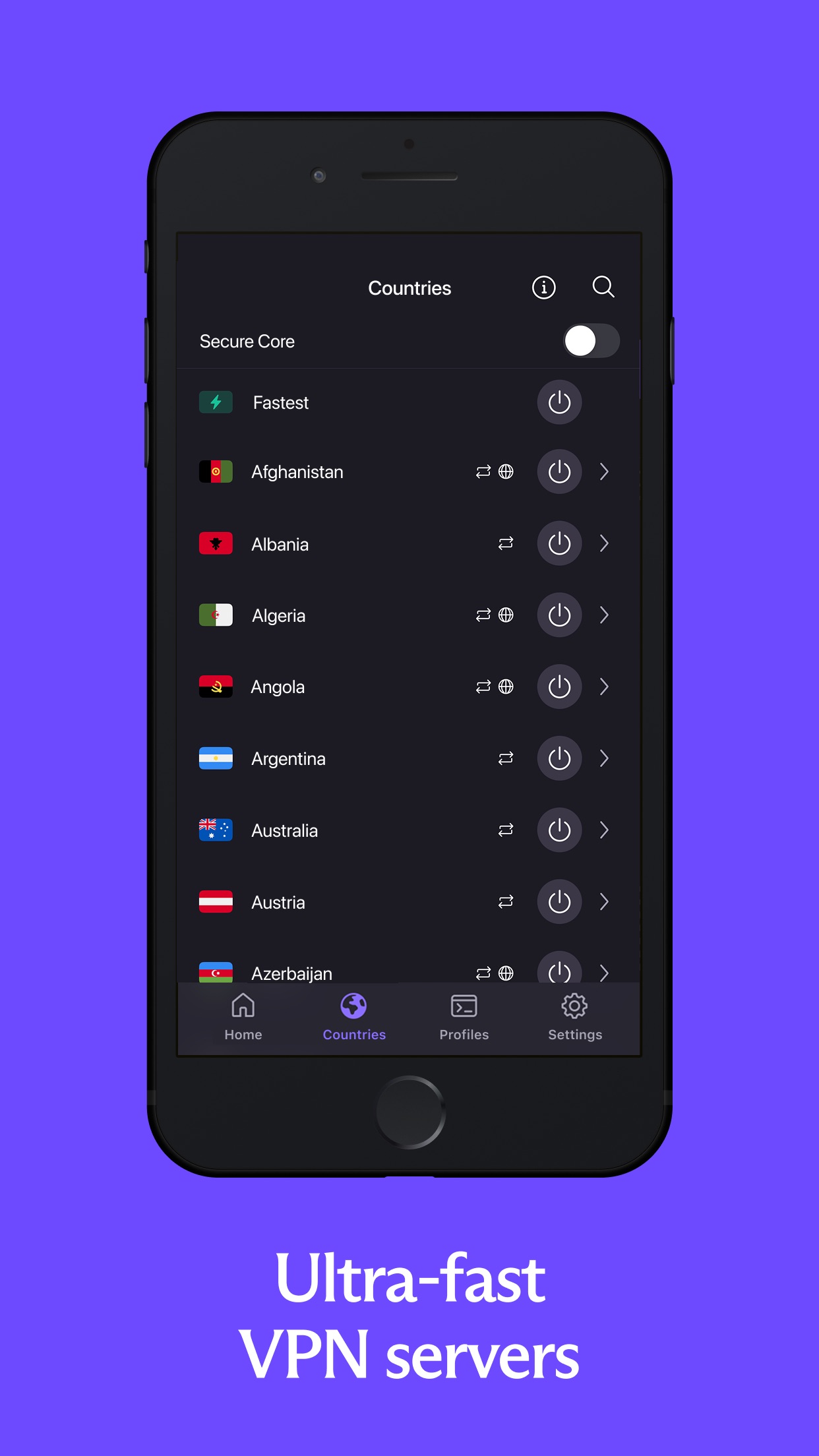 Screenshot 3 of Proton VPN: Fast & Secure