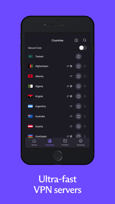 Proton VPN: Fast & Secure App Store preview screenshot 3