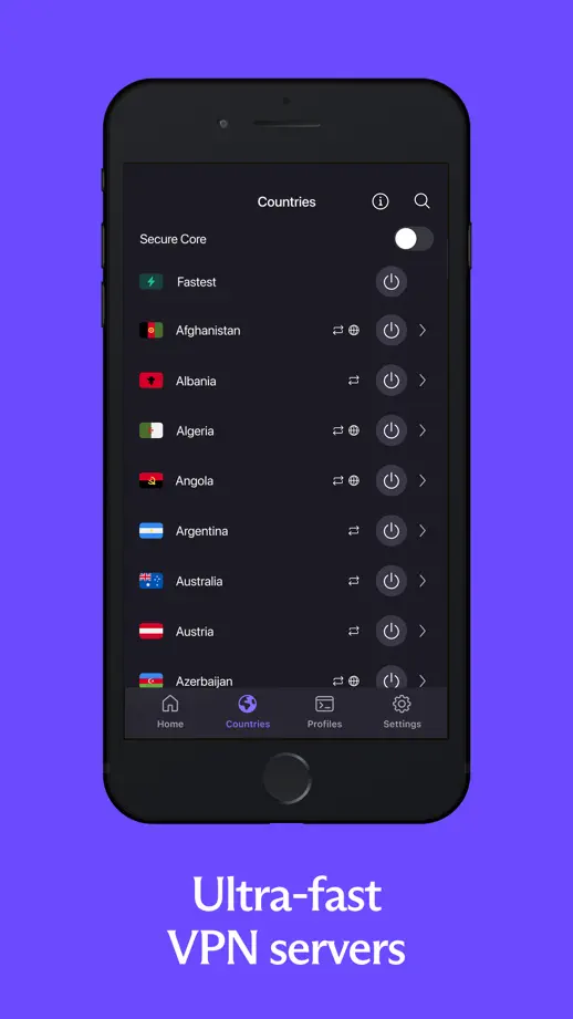Proton VPN, App Store screenshot 3