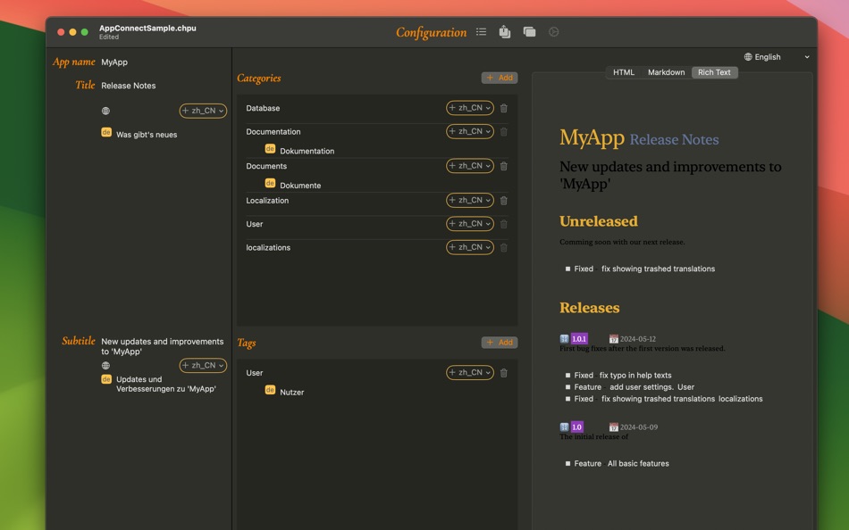 #3. Changelog Publisher (macOS) 由: Edwin Buehler