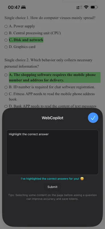Web Copilot screenshot 4 of 6
