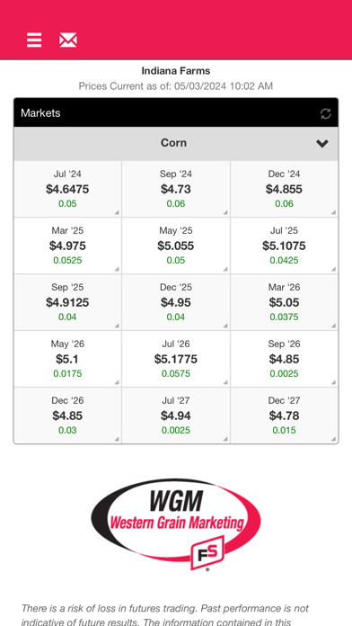 Western Grain Marketing Mobile Screenshot