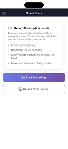Rx Label Scanner screenshot