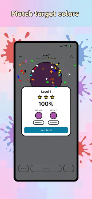 Hex Mixer: Color Mixing Puzzle screenshot 2