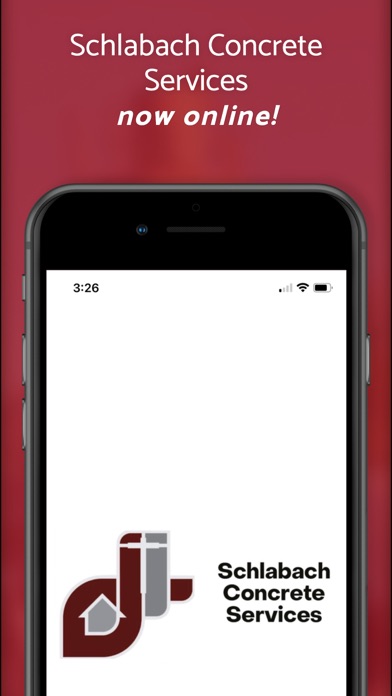 Screenshot 1 of Schlabach Concrete Services App