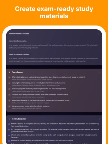 Lyvora: AI Study & Exam Prep iPad screenshot
