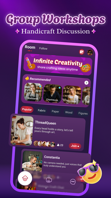 Humhum - Craft Share & Chat screenshot