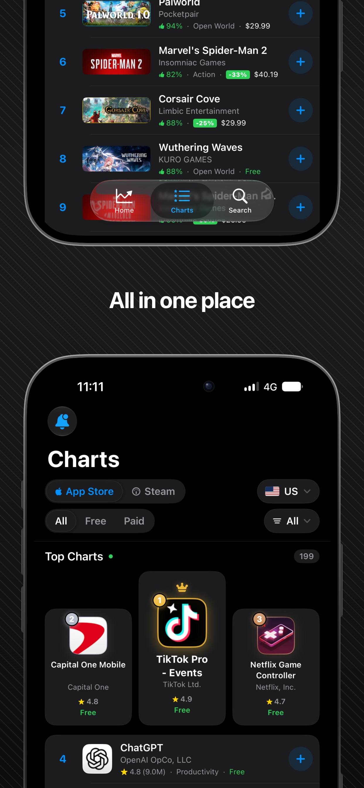Charts: App Tracker screenshot 4