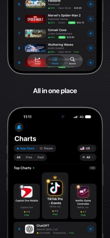 Charts: App Tracker iPhone screenshot 4