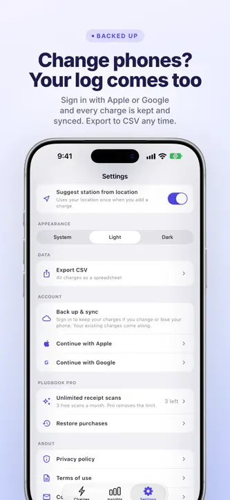 Plugbook: EV Charging Log screenshot 6