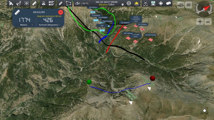 Achilleus 3D Tactical Map