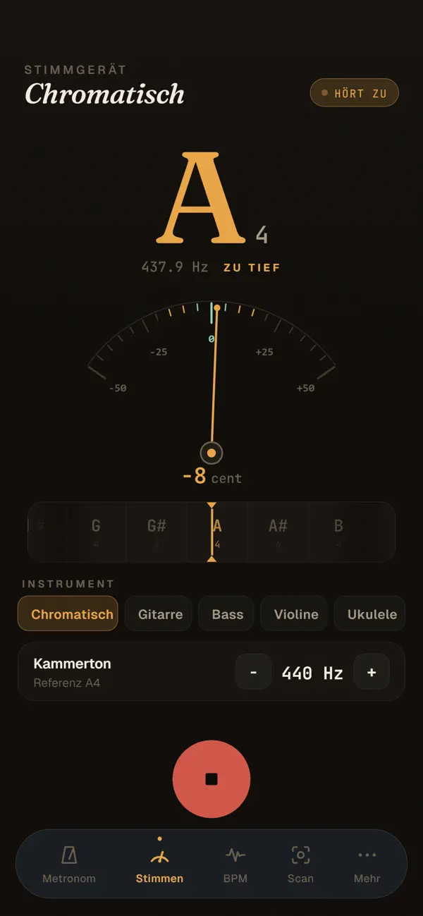 Screenshot #2 pour Tempi - Metronome and Tuner