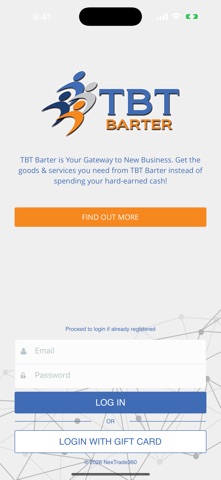TBT Barter Mobile iPhone screenshot