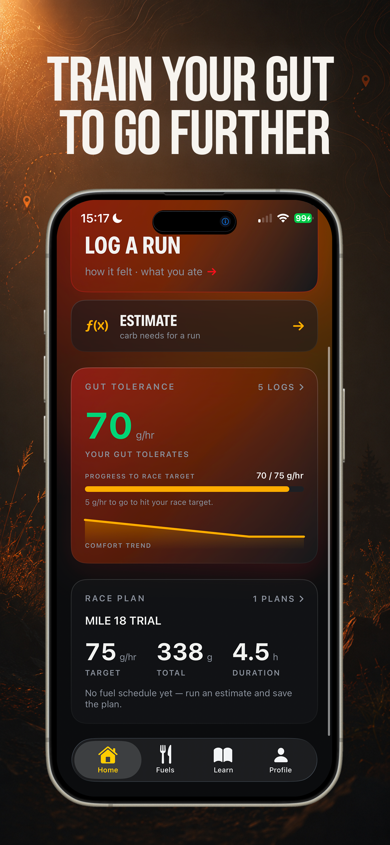 Running nutrition : Trailfuel screenshot 4