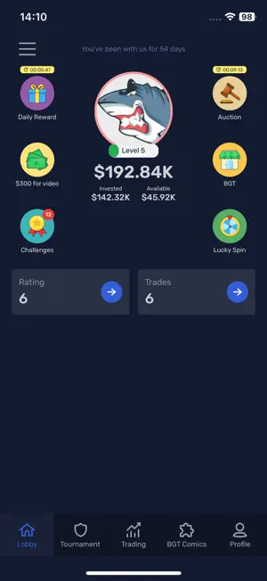 BabyBit trading simulator screenshot 4