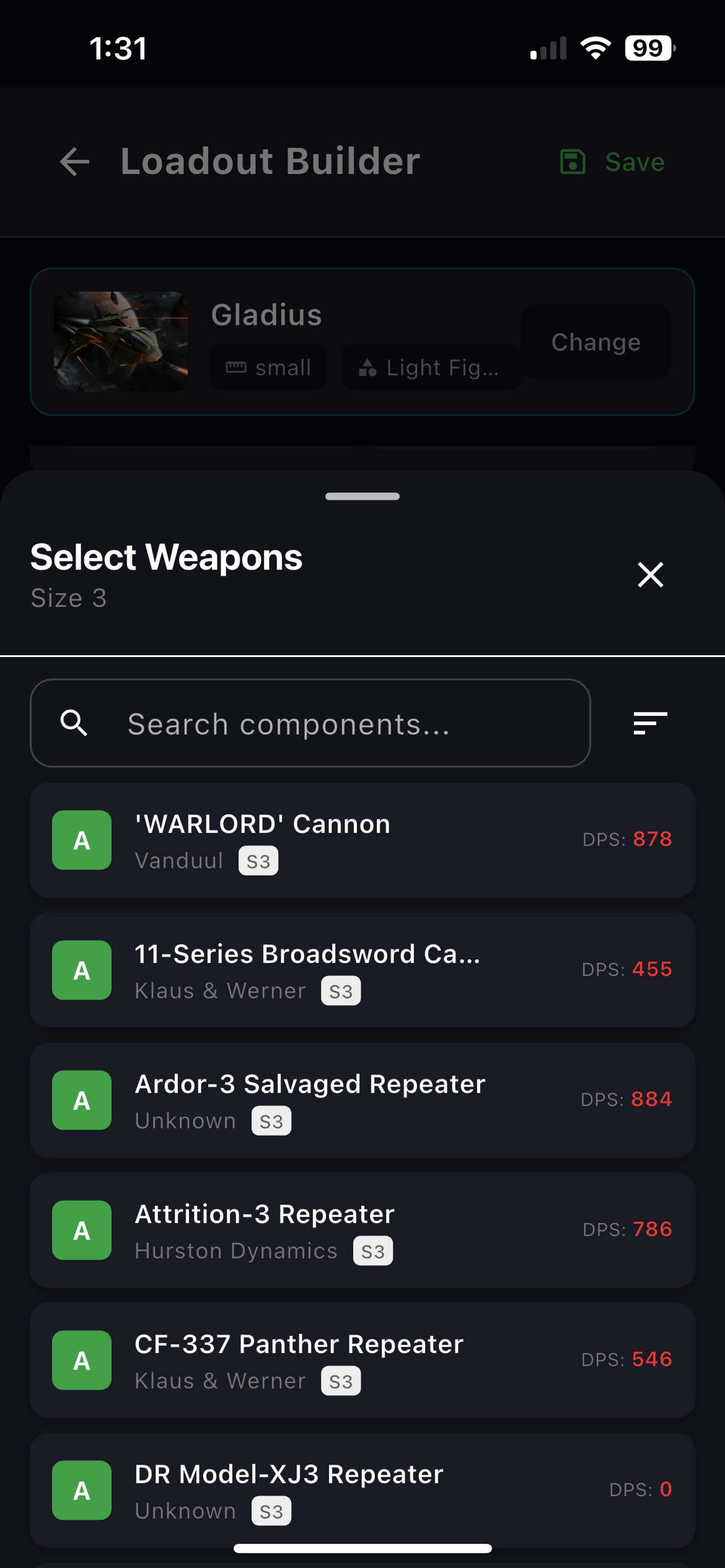 SC Ship Database