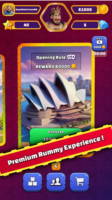 Royal Americano - Rummy Game Screenshot