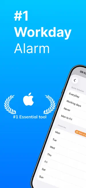 Workday Alarm Clock Shift App screenshot 1