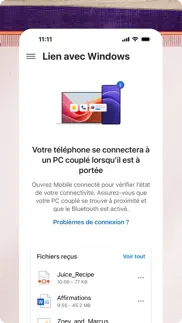 lien avec windows iPhone Captures Décran 3