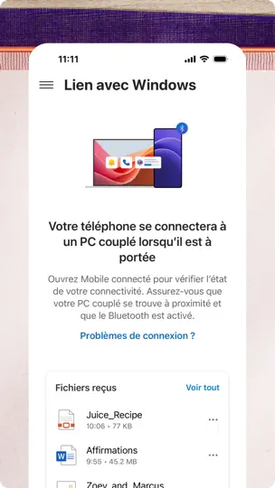 Capture d'écran de Lien Avec Windows sur iPhone 3