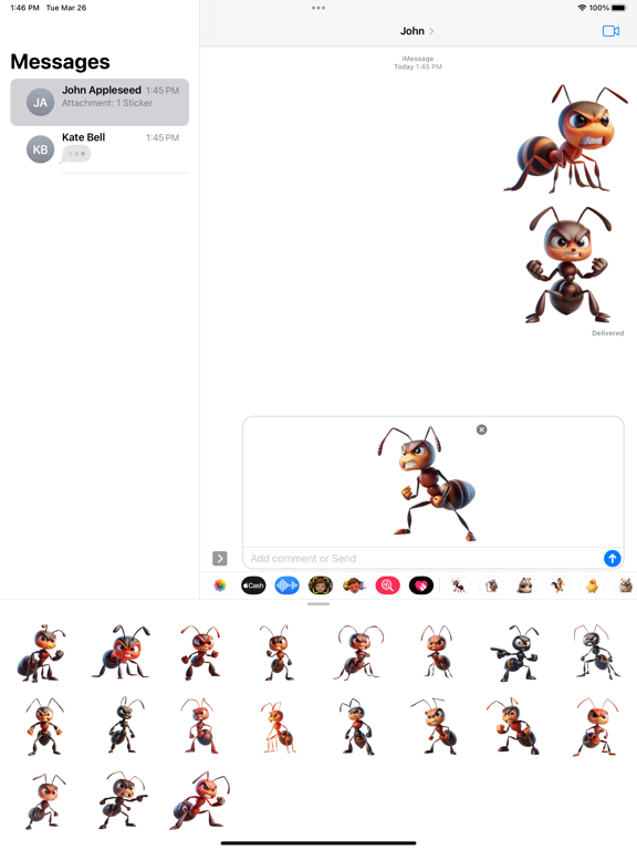 Screenshot #6 pour Angry Ant Stickers