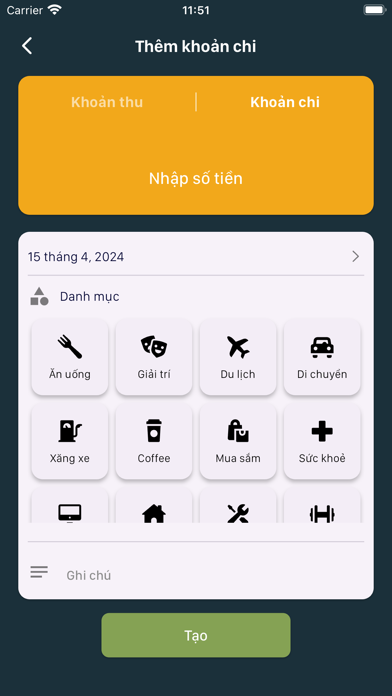 Money Mate - Thu chi đơn giản Screenshot
